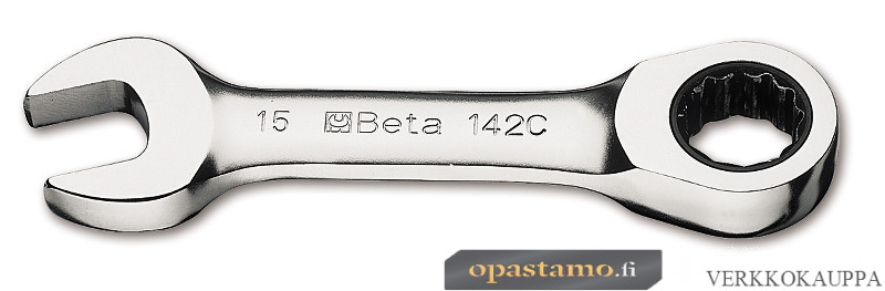 BETA 142C 15 lyhyt räikkälenkkiavain 15mm