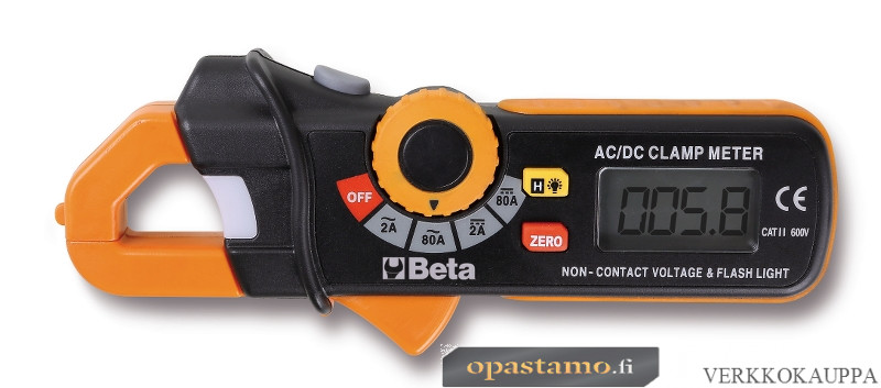 BETA 1760PA/80 Pihtivirtamittari erityisesti mittaamaan matalia virranvuoto- tai absorptioarvot ajoneuvoissa. DC- ja AC-mittaukset 1mA-80A