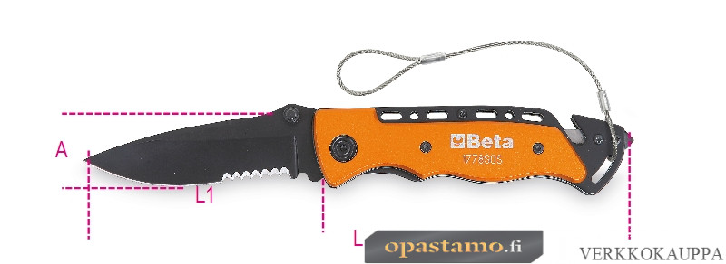 Beta 1778SOS-HS-CAR SERVICE KNIFE
