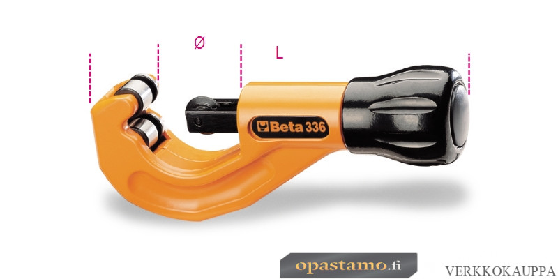 BETA 336 putkileikkuri kupari- ja kevytmetalliputkille Ø 6÷38mm ja 1/4"÷ 1" 1/2 . Teleskooppinen terämekanismi. 