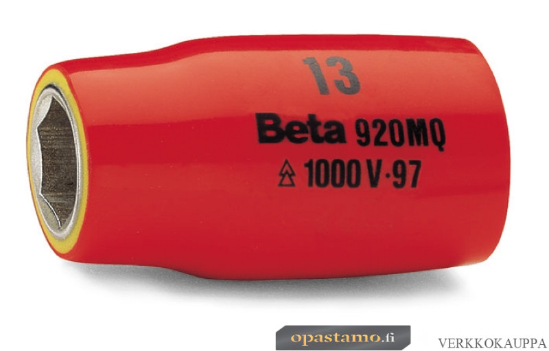 BETA 920MQ-A 12 kuusikulmainen käsihylsy 12 mm, vääntiölle 1/2" suojaeristetty 1000 V