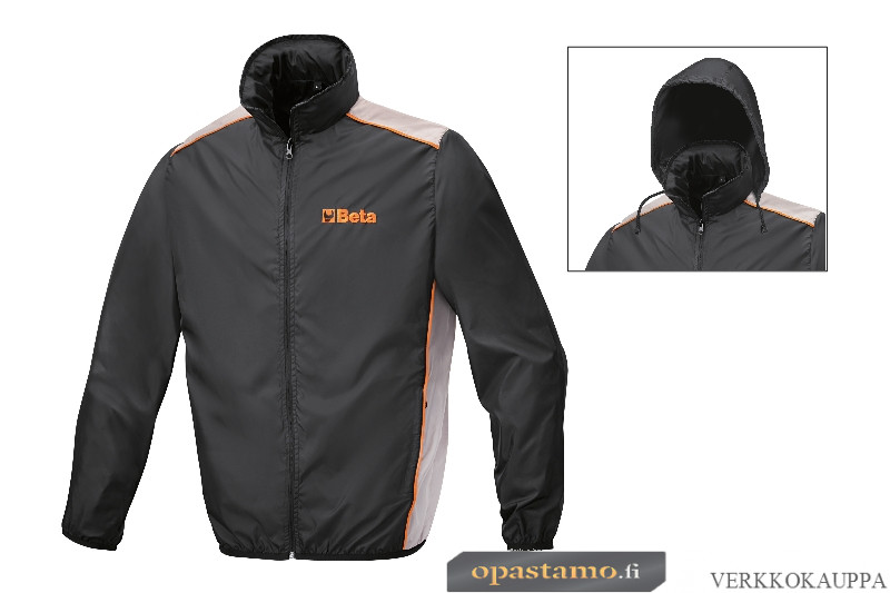 BETA 9508TL Waterproof jacket, 100% polyester, folds into pocket.