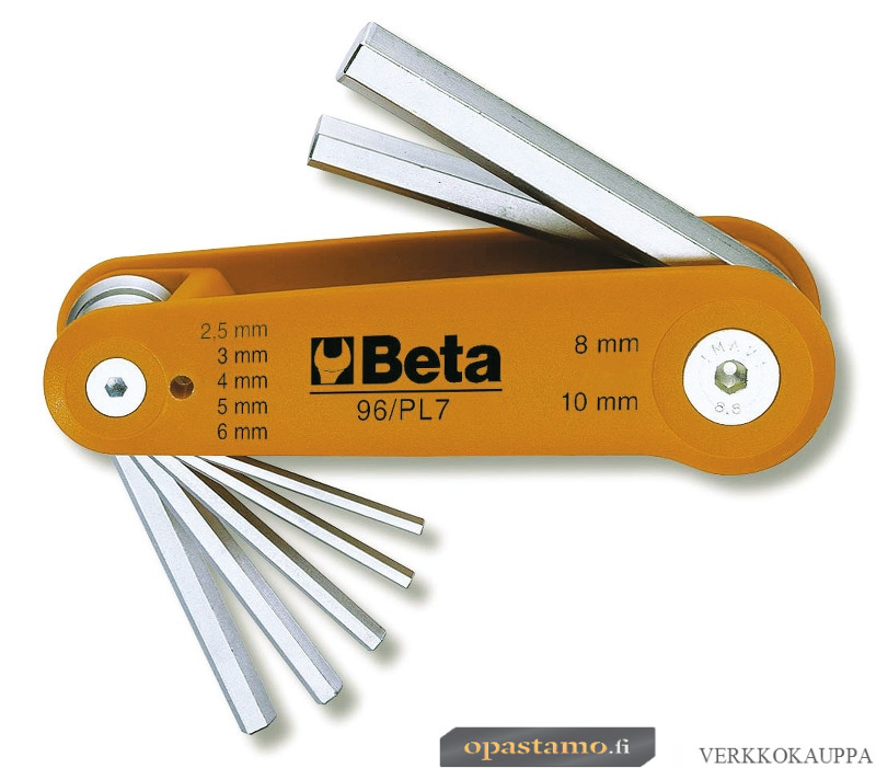 BETA 96/BG7 kuusiokoloavaimet pitimessä, 7-avainta
