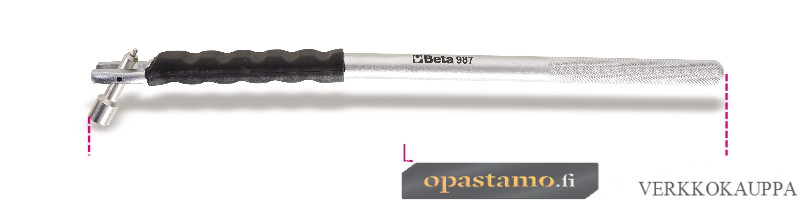 BETA 987 tubeless-venttiilin asennustyökalu, kumisuojuksella