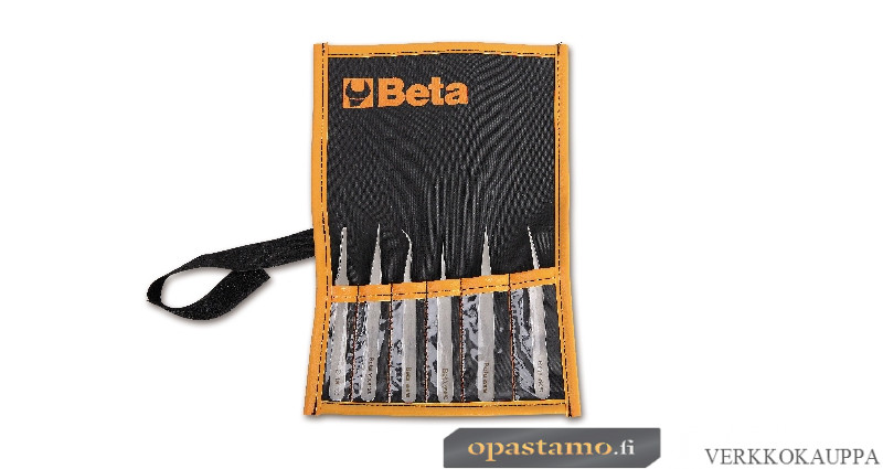 BETA 999/B6 sarjassa pinsetit 6 kpl. RST ruostumaton teräs, haponkestävät, magnetisoitumattomat. Tuotteet 999-999A-999B 999C-999D-999E
