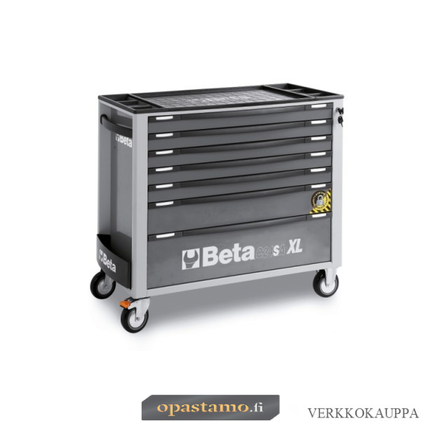 BETA C24SAXL/7-G liikuteltava työkaluvaunu 7:llä laatikolla, leveä malli, anti-tilt, harmaa