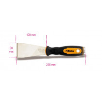 BETA 1479RB/3-FLAT PUTTY KNIFE SCRAPER.