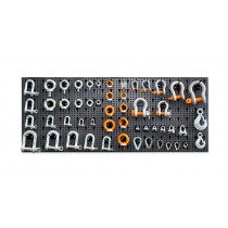 BETA 8600 R/114 Assortment of 1045 wire rope accessories,  with hooks without panel.