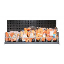 BETA 8600 R/601 Assortment of 50 tie down ratchets with grids, shelf and hooks, without panel.