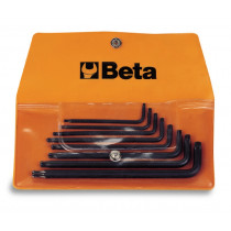 BETA 97RTX/B8 koloavainsarja kannnoille Torx® Tamper, joissa turvatappi RTX, taskussa