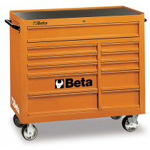 BETA C38-O liikuteltava työkaluvaunu 11:llä laatikolla, oranssi