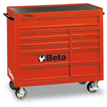 BETA C38-R liikuteltava työkaluvaunu 11:llä laatikolla, punainen