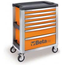 BETA C39-7/O Liikuteltava työkaluvaunu 7:llä laatikolla, oranssi