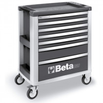 BETA C39-6/G liikuteltava työkaluvaunu 6:lla laatikolla, harmaa