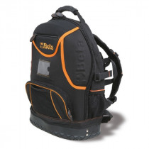 BETA C5 Työkalureppu, valmistettu teknisestä kankaasta. Paljon taskuja sisä ja ulkopuolella, olkahihna, säänkestävä kumipohja. Ergonominen, pehmustettu selkäpuoli. 500X400x180mm. Tyhjä