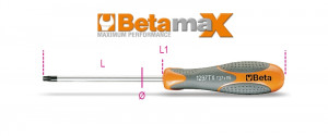 Beta 1297TX 08 ruuvitaltta kannalle Torx®, koko T8