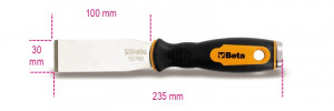 BETA 1479RB/1-STRAIGHT PUTTY KNIFE SCRAPER.