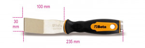 BETA 1479RB/2-BENT PUTTY KNIFE SCRAPER.