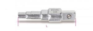 BETA 355 porrastettu avain korvakkeellisille venttiileille, halkaisija Ø 3/8"-1/2"-3/4"-1", pituus 90mm, vääntiö 1/2”