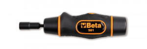 BETA 581 momenttimeisseli, oikeakätinen, tarkkuus ±6%, säädettävissä kiinteille momenteille Nm 1,2÷6 laitteiden BETA 588 tai 582 avulla, kannoille ¼”