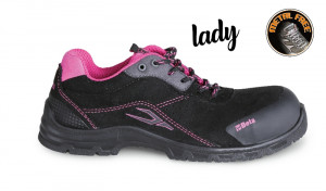 BETA 7214LN Women's suede shoe, waterproof, with anti-abrasion insert in toe cap area.
