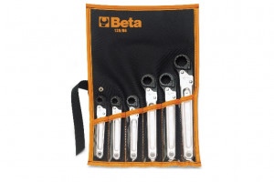 BETA 120/B6 räikkälenkkisarja, avattavat, sarjassa 6-avainta 10-11-13-17-19-22 mm