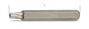 BETA 867RTX-L 55 BITS 10mm pala kannalle Torx® Tamper, joissa turvatappi. Koko T55, pitkä