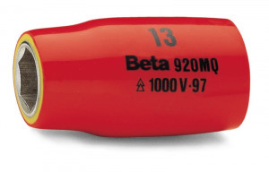 BETA 920MQ-A 20 kuusikulmainen käsihylsy 20 mm, vääntiölle 1/2" suojaeristetty 1000 V