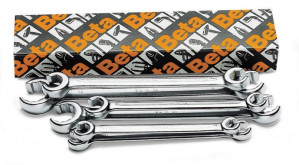 BETA 94/S6 avolenkkiavaimet (TUOTE 94) sarja pakkauksessa, 6-avainta, koot 8x10-10x11-11x13-12x14 17x19-19x22 mm