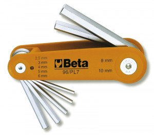 BETA 96/BG7 kuusiokoloavaimet pitimessä, 7-avainta
