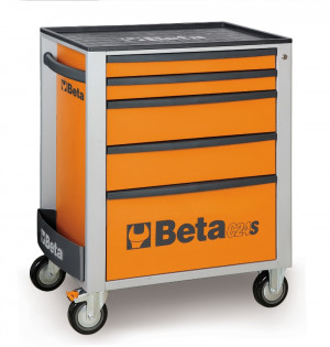 BETA C24S/5-O liikuteltava työkaluvaunu 5:llä laatikolla