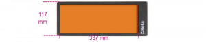 BETA VPM0 foam paneeli pientarvikkeille ja työkaluille, 147x367mm 