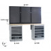 BETA C45/BPW-2,0 yhdistelmä korjaamokalusteita puupäälysteisellä työtasolla, laatikostoilla ja työkaluseinillä, mitat mitat 2041x463x38 mm